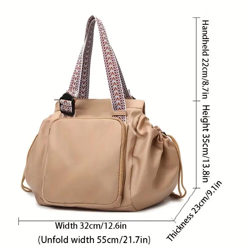 1pc Large Capacity Multi-Functional Drawstring Backpack - Heavy-Duty Gym Bag with Zipper Closure, Spacious Main Compartment & Multiple Pockets, Men, Students, Travel, Work - - Ideal For School, Shopping, Business Trips - Durable & Easy-clean Design