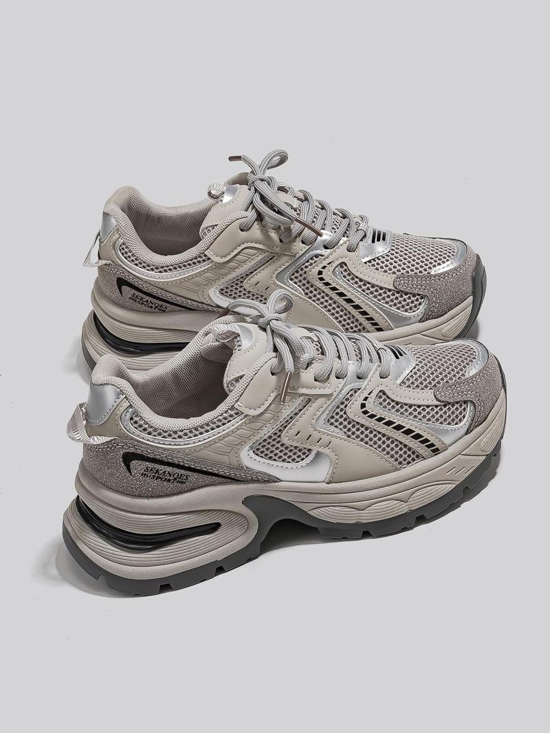 New Thick Sole Dad Shoes Fashion Casual Sporty Women's Breathable Height Increasing Sneakers, Round Toe, Low Top, All Seasons New Thick Sole Dad Shoes Fashion Casual Sporty Women's Breathable Height Increasing Sneakers, Round Toe, Low Top, All Seasons