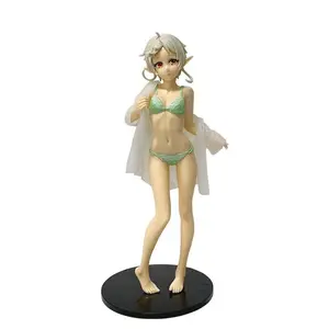 22cm Mushoku Tensei Anime Figure Sylphiette Standing Change Outfit Girl PVC Statue Desktop Ornament Toys Fans Collection Gifts