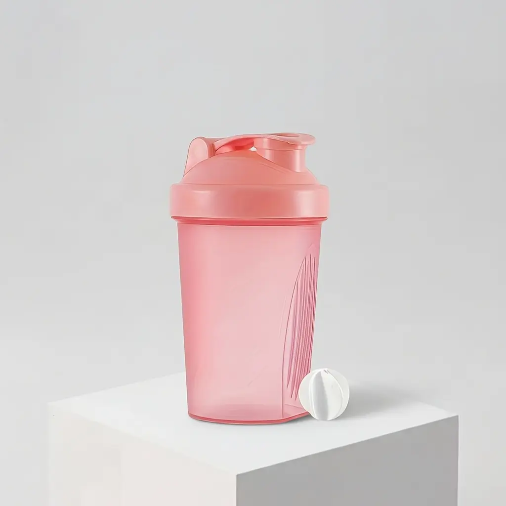 13.5 oz leak-proof fitness shaker cup equipped with mixing whisk ball, perfect for gym workouts and meal prep daily use