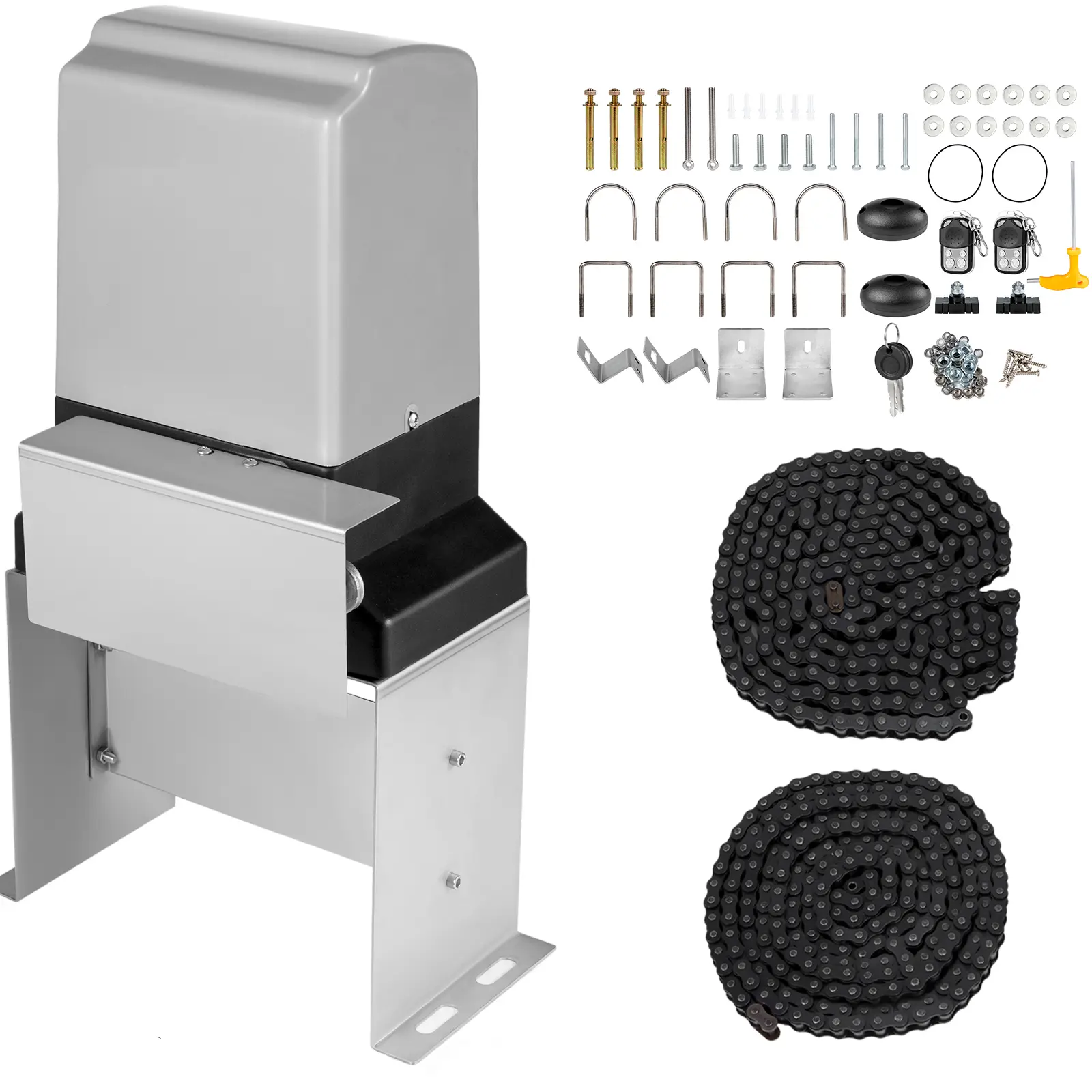 3300lbs Automatic Sliding Gate Opener Driveway Operator Infrared Sensor, IP44-Rated Protection, 3300 lbs Load Capacity