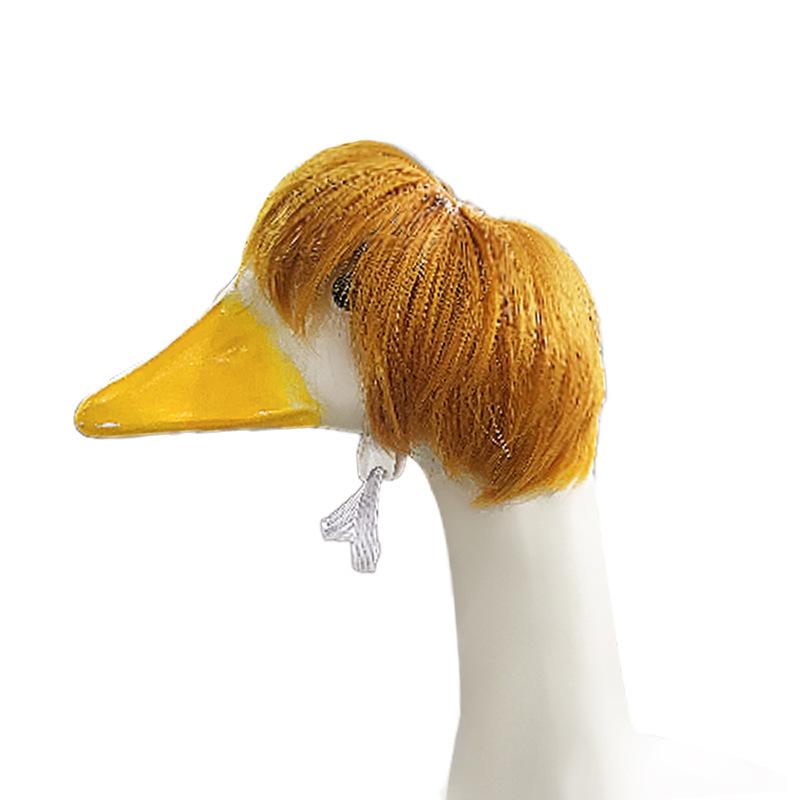 Best-selling handmade crocheted American-style goose wig hat, cute decorative hat, wig headgear Gold Plated Custom Dog Collar portable pu leather tag Reversible Fall Dog Bandanas Breathable Scarf Pumpkin Ghost Pink Candycorn Pet Pattern Set shoes