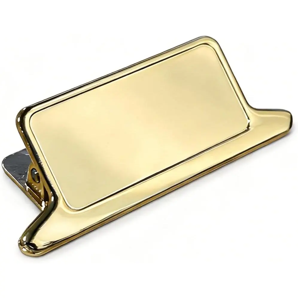 1 count  Paper Clips Retro Alloy Binder Clips Large Paper Clips for Journal Documents Bills Office,,School Supplies (Golden)