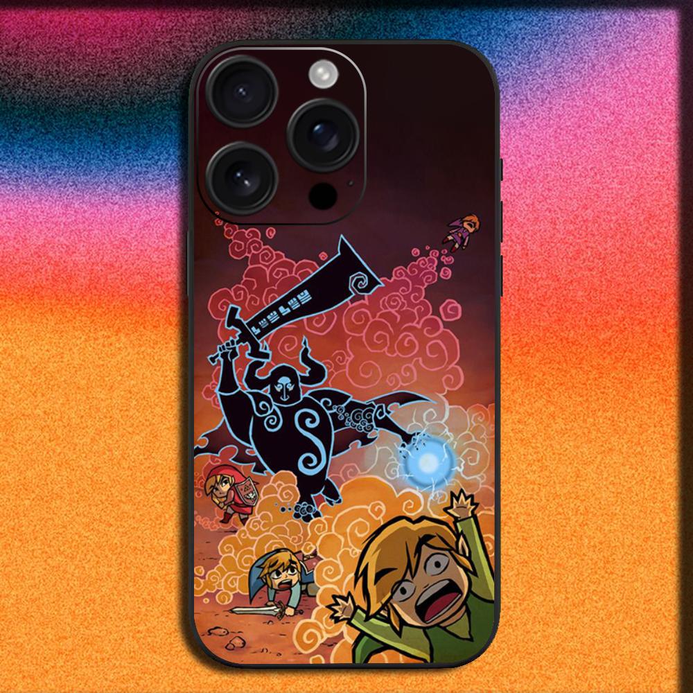 Game The Legend of Z-Zelda Phone Case for iPhone 17 16 15 14 13 12 11 Pro XS Max XR Plus SE Mini Soft Black Cover - Premium Trending Game The Legend of Z-Zelda Phone Case for iPhone 17 16 15 14 13 12 11 Pro XS Max XR Plus SE Mini Soft Black Cover - Premium Trending