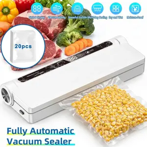 Food Saver Vacuum Sealer Machine - 75KPA Powerful Vacuum Sealer for Food with 20 Bags, Compact Food Vacuum Sealer Machine w/Digital Timer, Easy to Use for Home Kitchen#DealsForYouDays