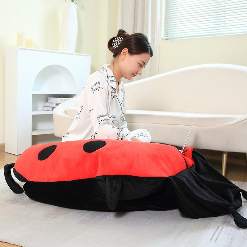 100CM Wearable Insect Plush Toys Ladybug Stuffed Cushion Funny Party Cosplay Doll Stuffed Soft Plush Sleeping Pillow Gifts