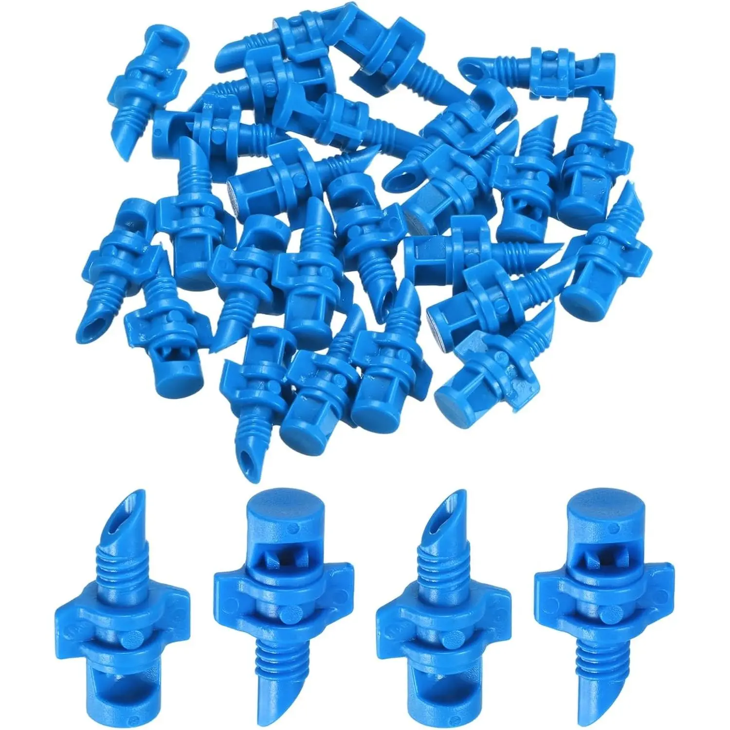 50-Pack Drip Irrigation Eitters, Adjustable 90  Plastic icro Sprinkler Heads for Garden Lawn Drip Irrigation Syste [Blue]