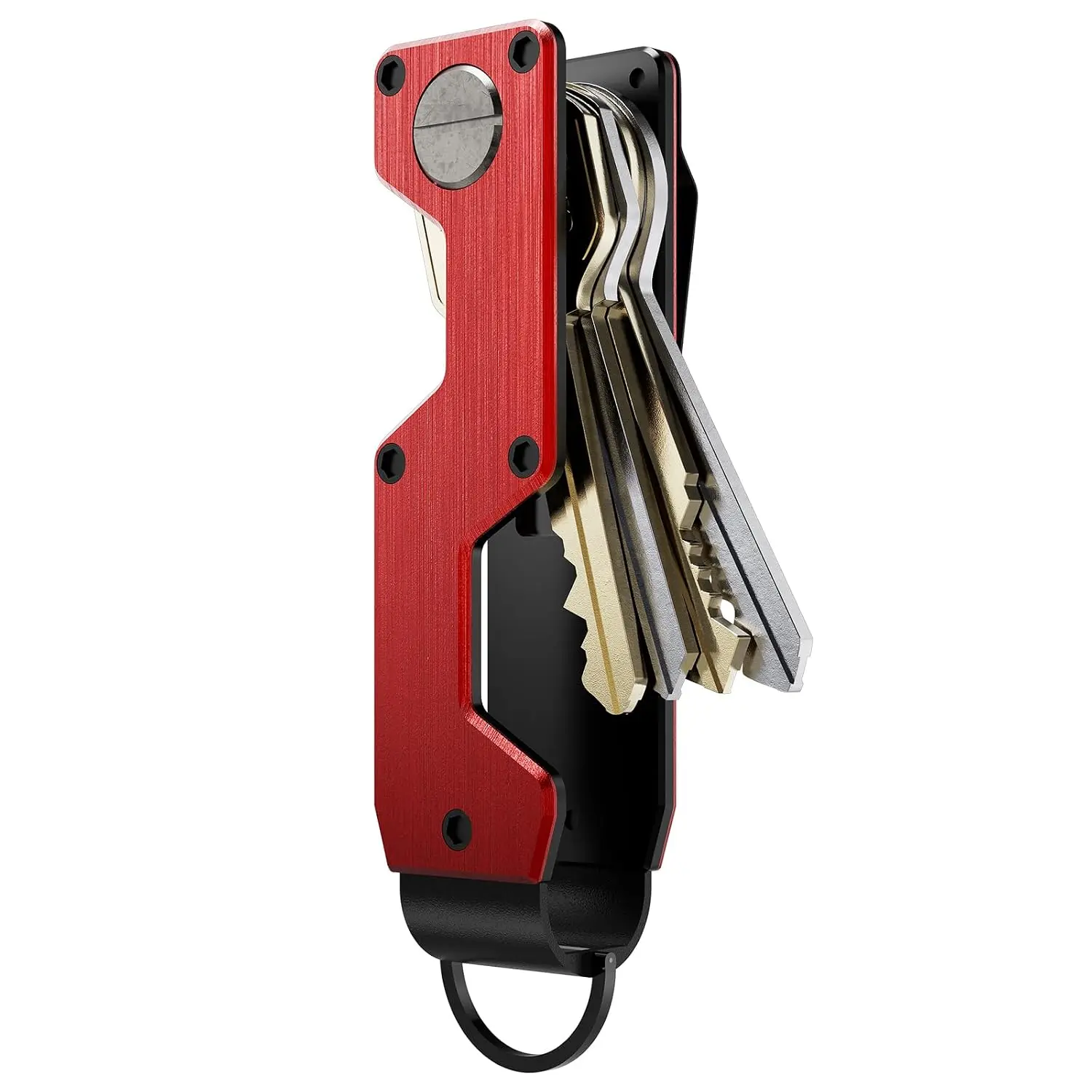 Key Organizer Compact Key Holder Metal Key Chain Minimalist key case key holder for keychain Secures 1-5 Keys