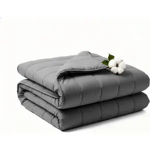 Weighted Blanket 15lbs 60"x80", Cooling Weighted Blanket for Adults Sleeping, Machine Washable Soft Breathable All-Season Comfort with Premium Glass Beads
