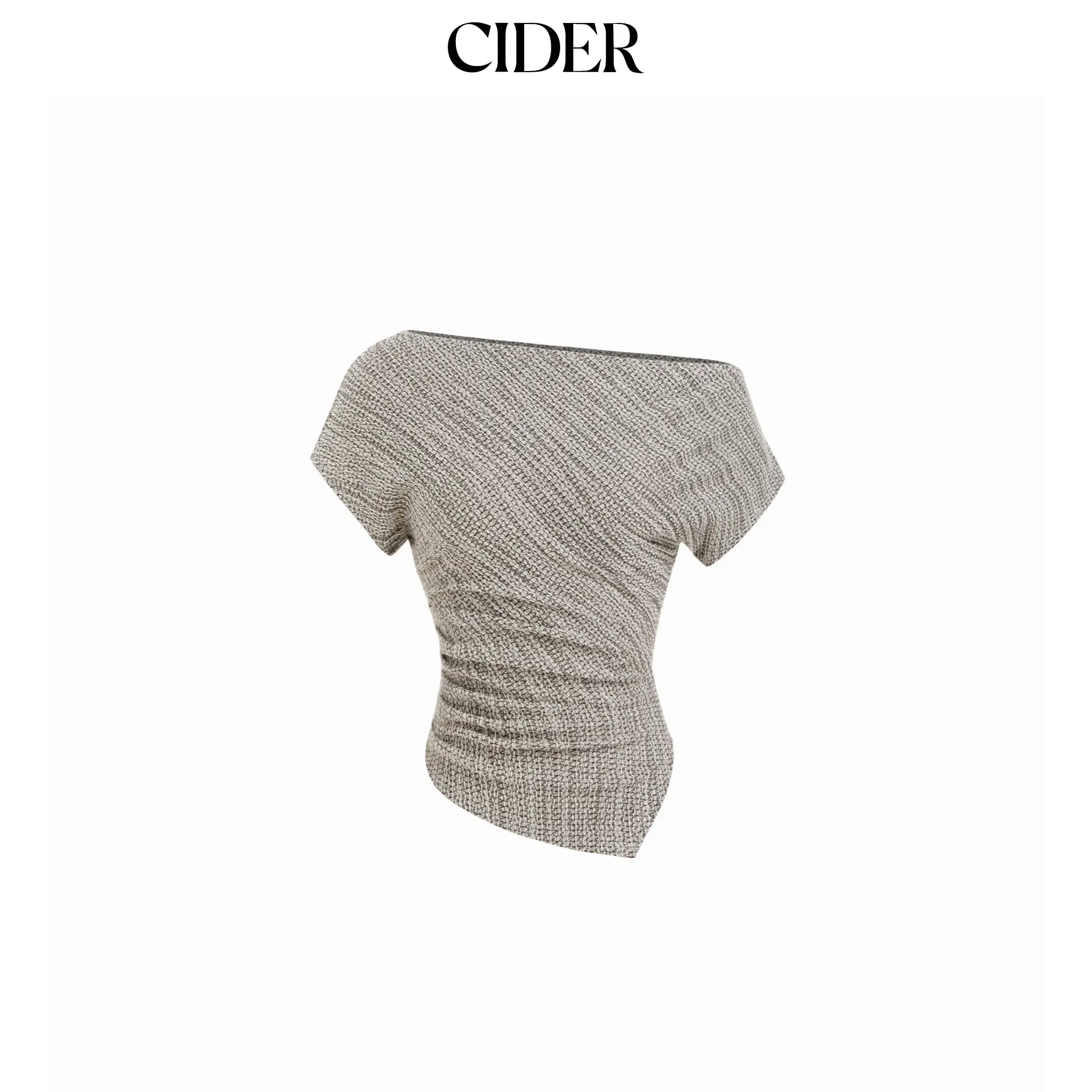 Cider Cotton-blend Asymmetrical Neck Top SummerWins SummerFinds