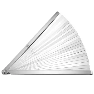 25  Steel Feeler Gauge Set,  Marked Metric & , Precision Thickness Feeler Gage Gauge, 0.038-1.02mm