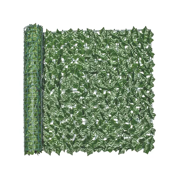 Artificial Ivy Privacy Fence Screen, Faux Ivy Vine Leaf Hedges Fence, Greenery Privacy Fence with Mesh Cloth Backing, Green Wall Decoration for Outdoor Garden, Yard, Balcony