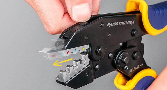 6 in 1 Crimping Tool Kit and Wire Stripper, Ratcheting Wire Crimper with 6 PCS Interchangeable Dies for Heat Shrink,Non-,Ferrule,Open Barrel,Connectors, men tool gifts