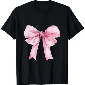 Charming  Bow for Women and Girls Stylish  Bow T-Shirt