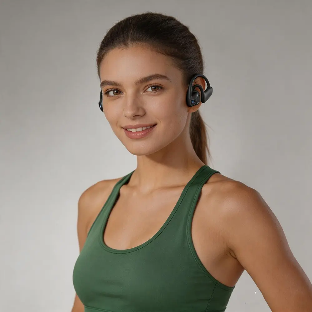 Bone Conduction Earphones with Camera,Hands-free Call,Open-Ear, Wireless Headphones with APP,10 Hours Music Time ,Hands-free POV Camera, 8GB Memory,Photo&Video Shooting, Audio Recording, AI Real Time Translation