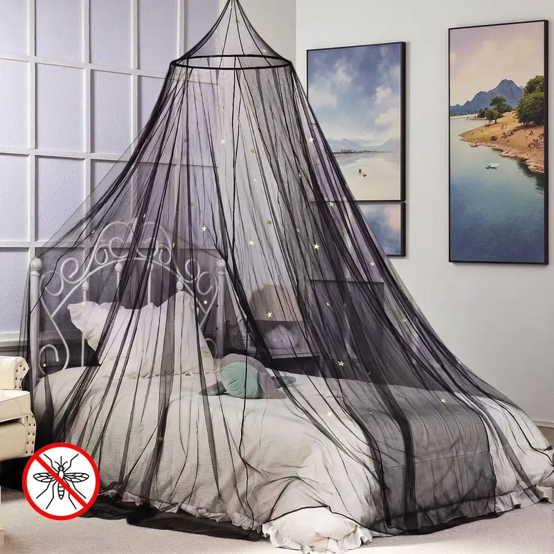 Mosquito Net,Mosquito Net Tent,Dome Bed Canopy,Glow in the Dark Bed Canopy,Anti Mosquito Bed Canopy,Mosquito Net for Double Bed,Hanging Bed Netting, Full Coverage Bed Canopy, Breathable Mesh, Indoor & Outdoor Use assorted colors