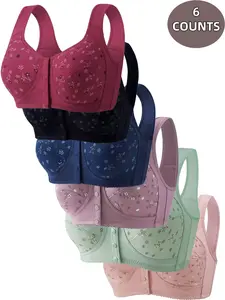Multi-Piece Floral Bra Set, Ultimate Comfort and Support, Fashionable Design for Daily Wear, Push-Up Full Coverage, Various Sizes Available