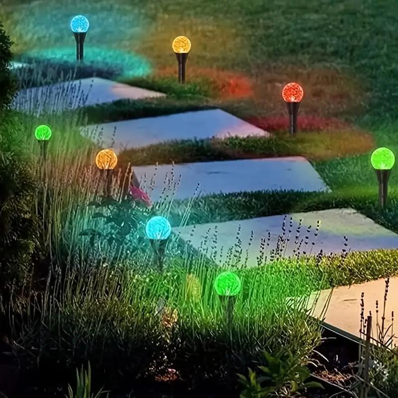 Solar Powered LED Light, 1 Count Waterproof LED Light, Outdoor Decorative Light for Garden, Yard, Lawn, Party, Wedding, Festival