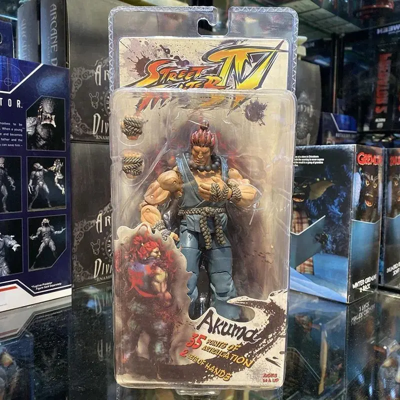 Street Fighter Action Figure NECA Ryu Ken Chun Li Gulie Akuma Chunli Anime Figurine Japan Game Derivatives Movable Joint Toys