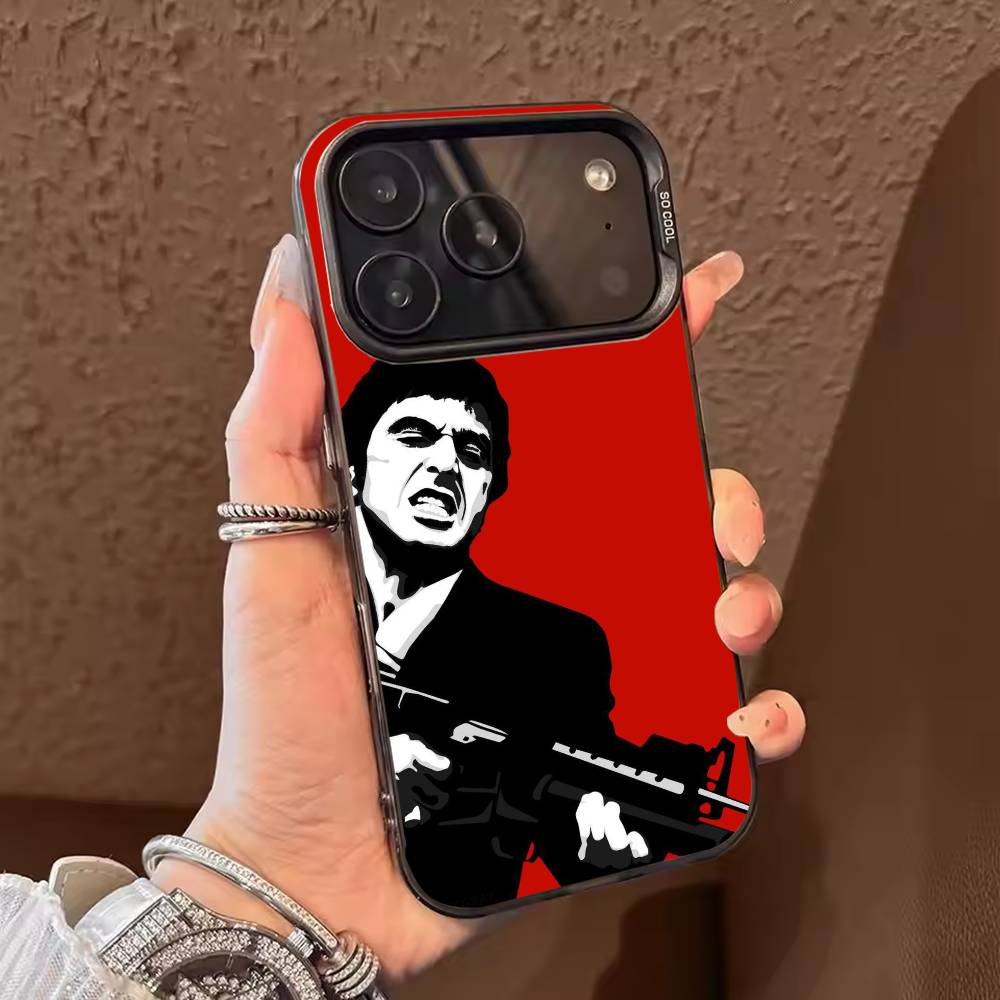 Classic Movie Scarface  Phone Case For iPhone 17,16,15,14,13,12,11,Pro Max,Plus Candy Silver Cover