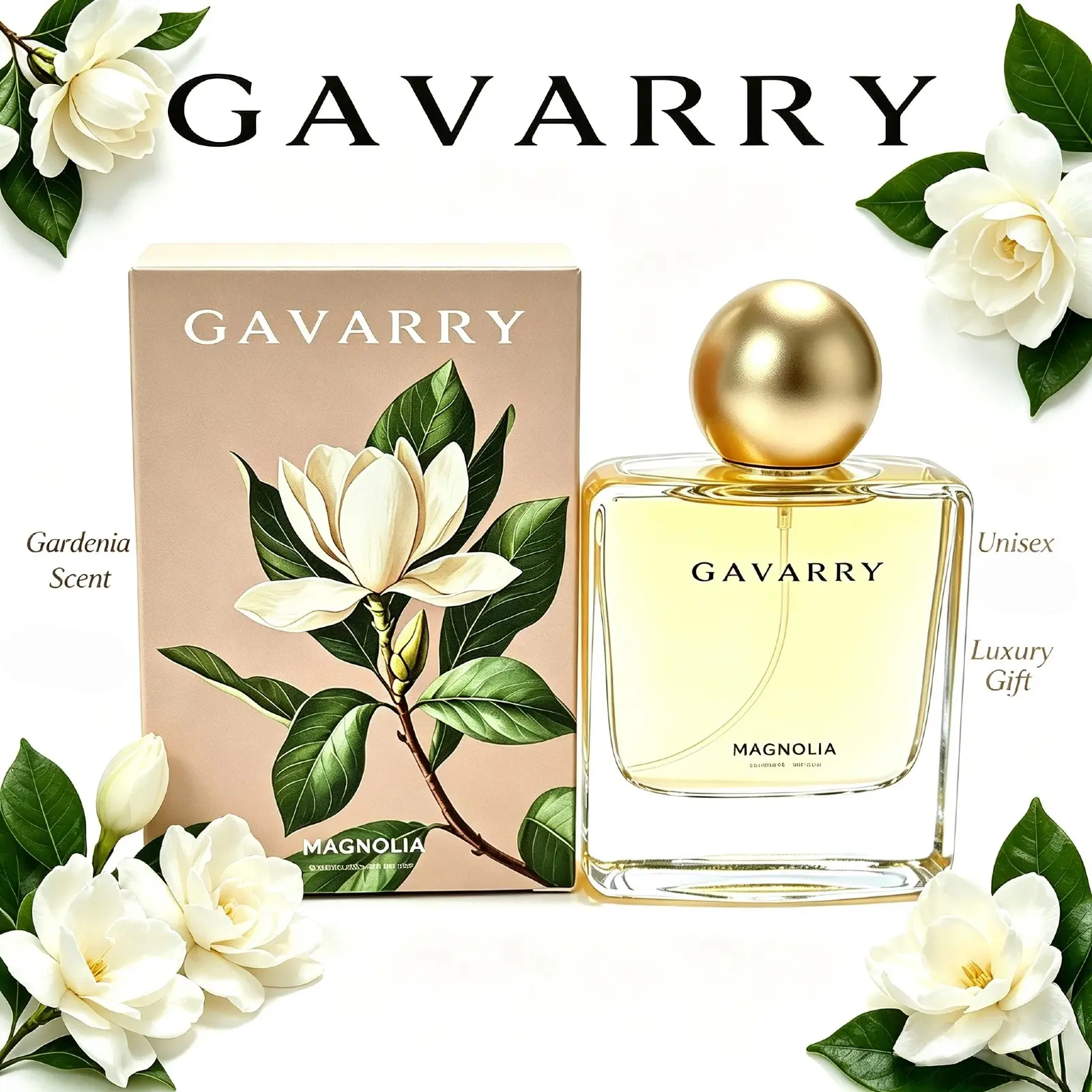 GAVARRY Gardenia Pheromone Oil - Roll On Subtle Perfume Oil, Fresh Gardenia Eau de Toilette, Unisex Soft Gardenia Fragrance Oil, Long Lasting Luxury Floral Scent for Daily Wear Dating Travel, Premium Gift for Men & Women