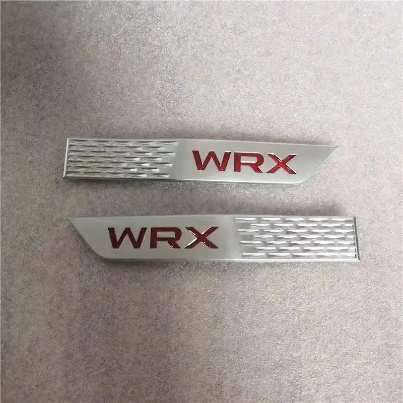2pcs ABS Car Fender Side Emblem Stickers, 18x2.7cm Car Body Side Badge Decals for Subaru Impreza 2015-2018 WRX Model & Toy Vehicle Accessories, 18 X 2.7Cm