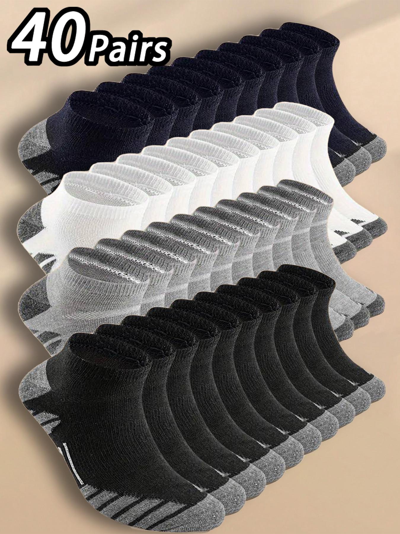 Men's Colorblock Low Cut Socks, Athletic Socks, Breathable Comfortable Socks for Daily Wear, Men's Socks & Hosiery