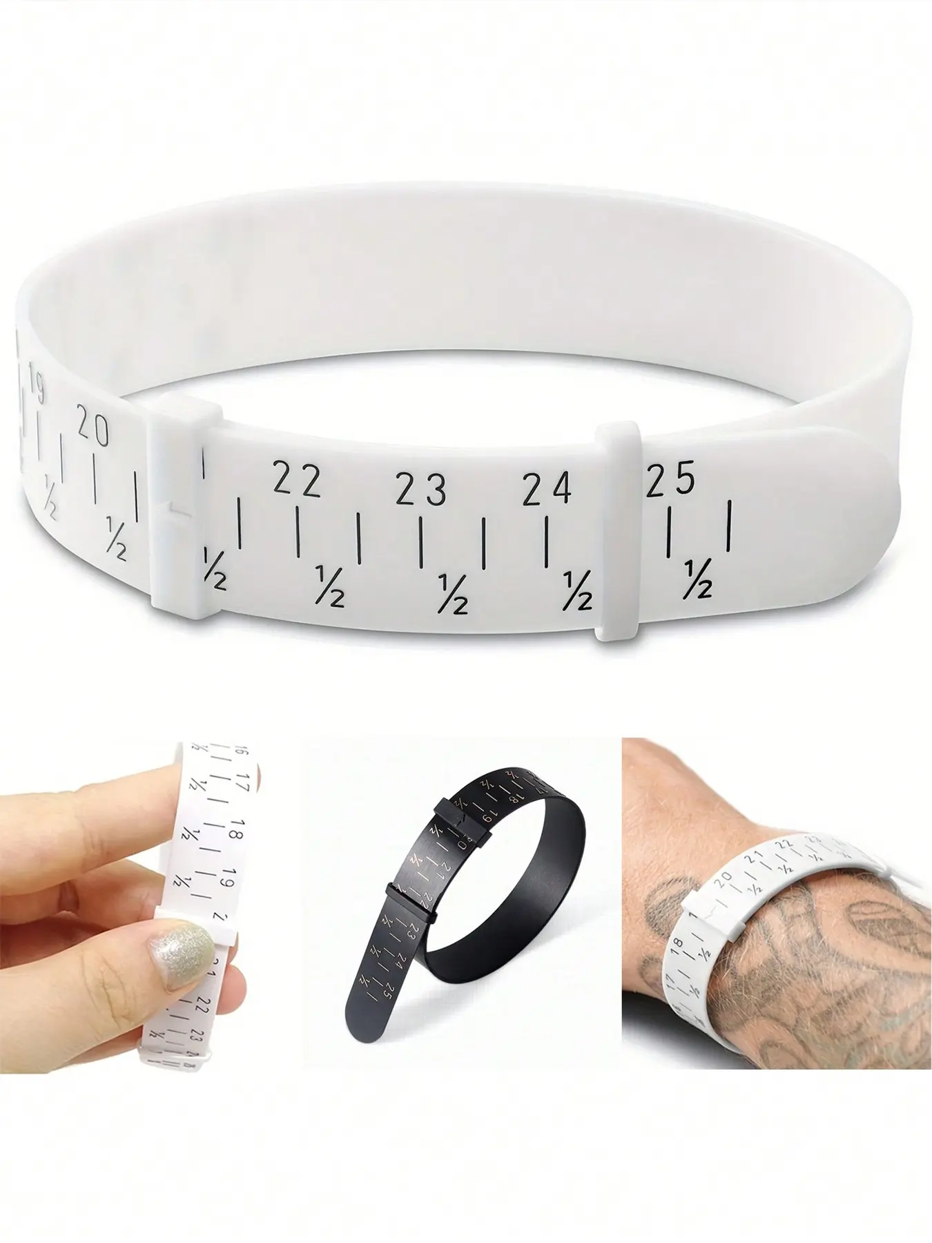 1pc Soft Bracelet Sizer Measuring Tool, 5.91-9.84inch Bracelet Measurement Tool, Wrist Measure For Bracelet, Jewelry Measuring Tool, Bracelet Measuring Tool, Bracelet Sizing Tool, Bangle Sizer Measuring Tool