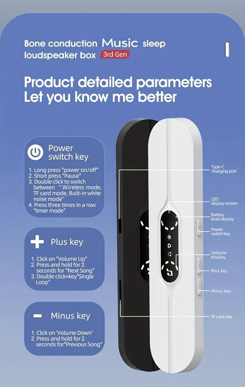 Bone Conduction Wireless Sleep Speaker