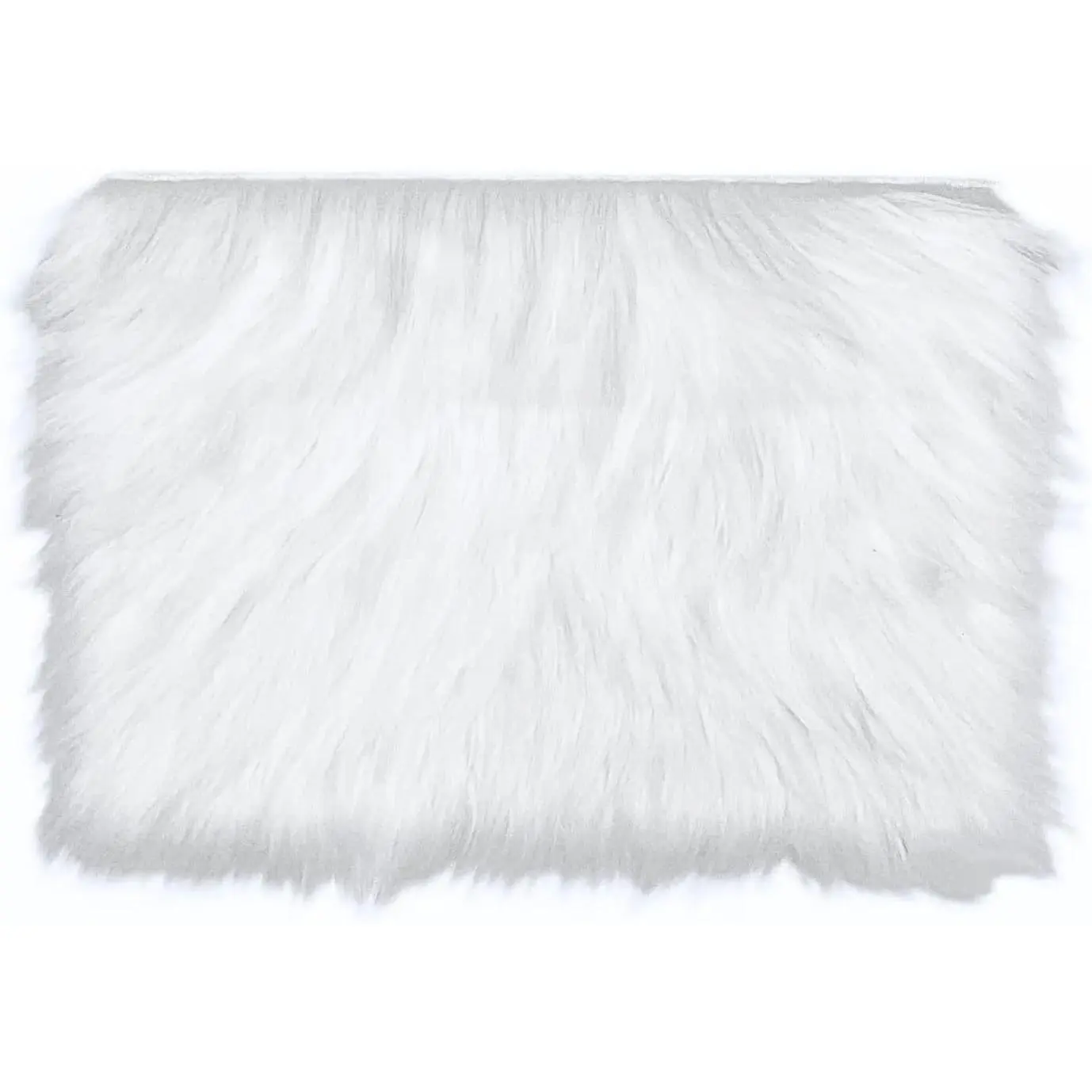 10 x 14 Inch White Rectangular Faux  Rug, Small Product Photo Background and Photography Props for ,  Art, ,  Decoration