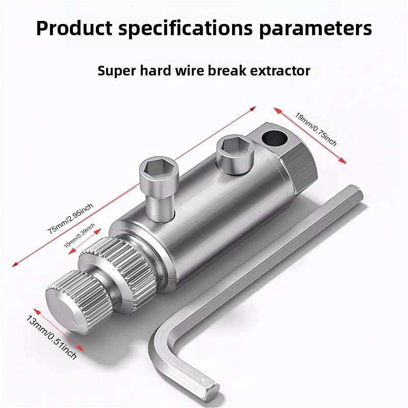 Broken Pipe Extractor Tool, Stripped Screw Extractor, Broken Faucet Removal Tool for 1/2", 3/4" Pipe, Easy Out Pipe Extractors Kit for Damaged Faucet Water Valves