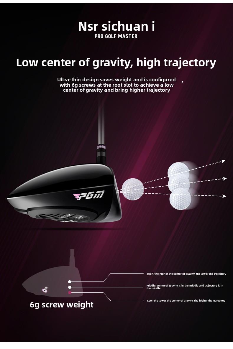 Women's Golf Clubs: Titanium Driver (No.1) and Fairway Woods (No.3 & 5) - Carbon Shafts, High-COR Design