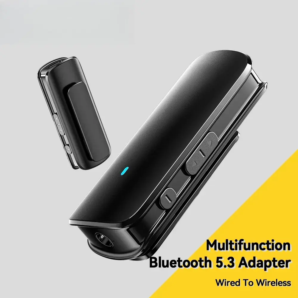 Multifunctional Bluetooth 5.3 Adapter 3.5mm Jack Aux Wireless Adapter Stereo for Earphones Phones TV Car Audio Receiver
