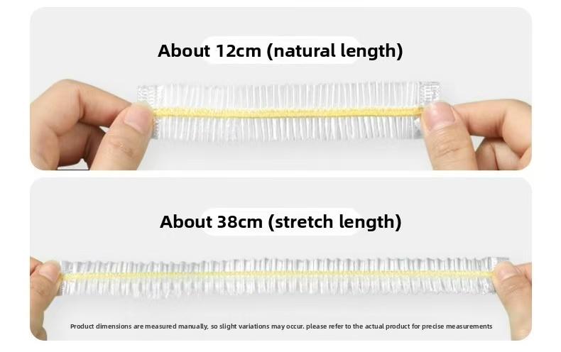 Transparent Disposable Food Covers, Elastic Stretch Bowl Caps for Leftovers, Universal Fit Bowl & Dish Wraps