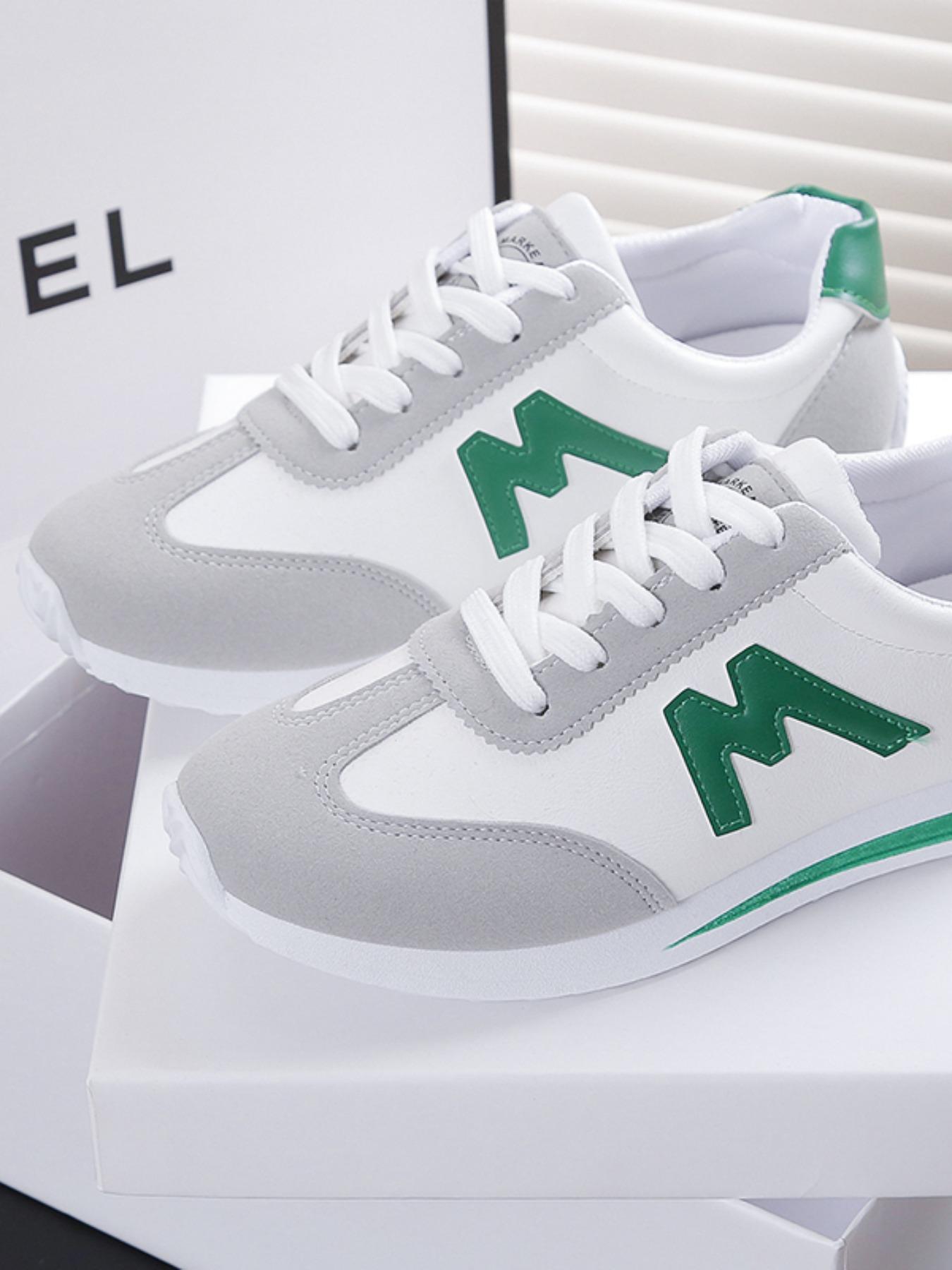 Women's Comfortable Lace-Up Sports Shoes, Lightweight Multi-Color Casual Sneakers, Anti-Slip Rubber Sole, Classic Style for Daily Wear, Lightweight Athletic Sneakers, Lifestyle Sneakers1123