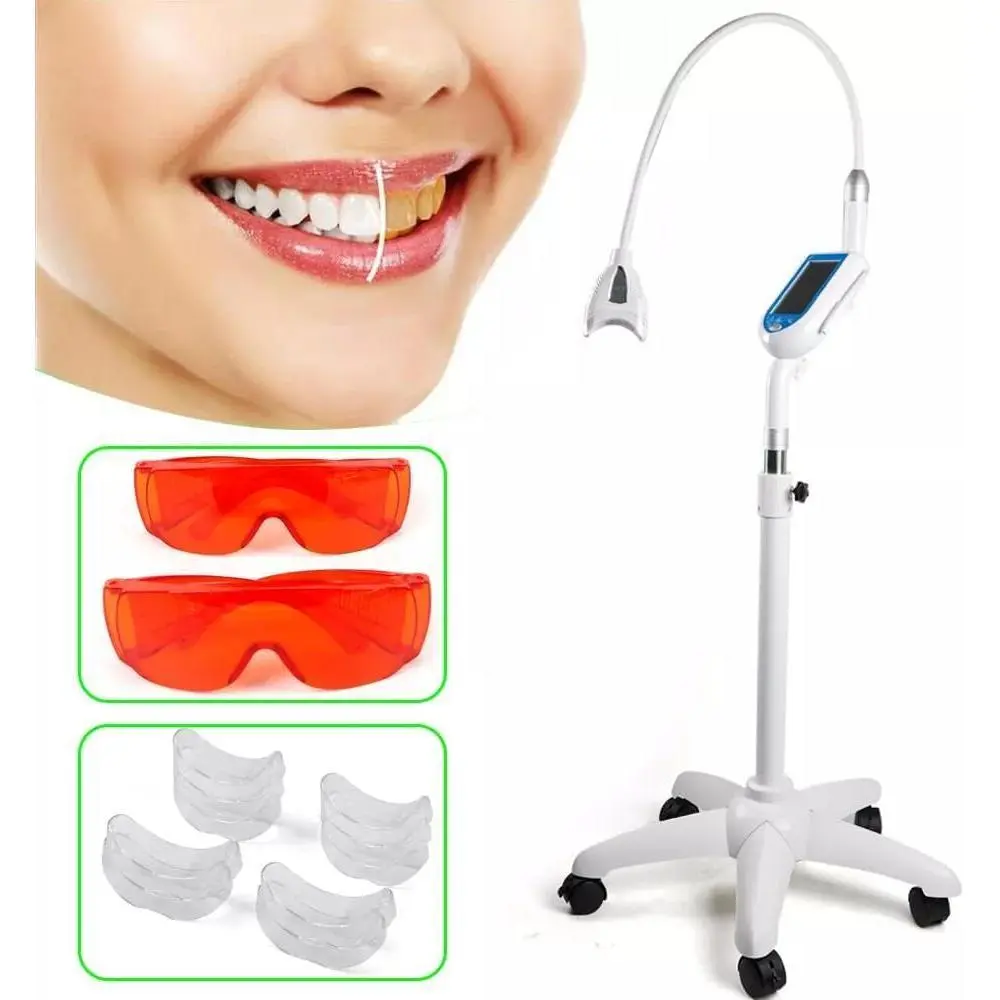 Teeth Whitening Lamps 80 Inch Professional Tooth Led Accelerator Lights Dental Mobile Teeth Whitening Machine Led Light Accelerator Bleaching Lamp Oral