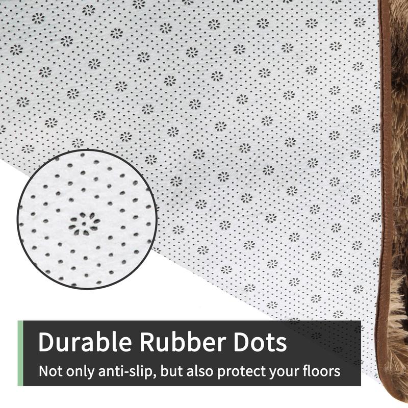 FAMVAL Large Size Plush Rugs Big Fluffy Area Rug Non-slip Soft Shaggy Carpet Mats for Livingroom Bedroom Nursery Home Decor Tie-dye Coffee Christmas gifts