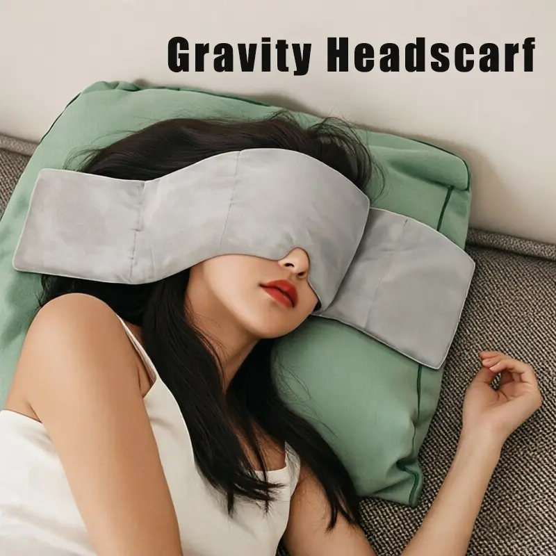 Gravity Eye Mask for Sleep, Adult Reusable Blackout Sleeping Mask, Deep Sleep Aid, Gravity Sleep Mask, One Piece