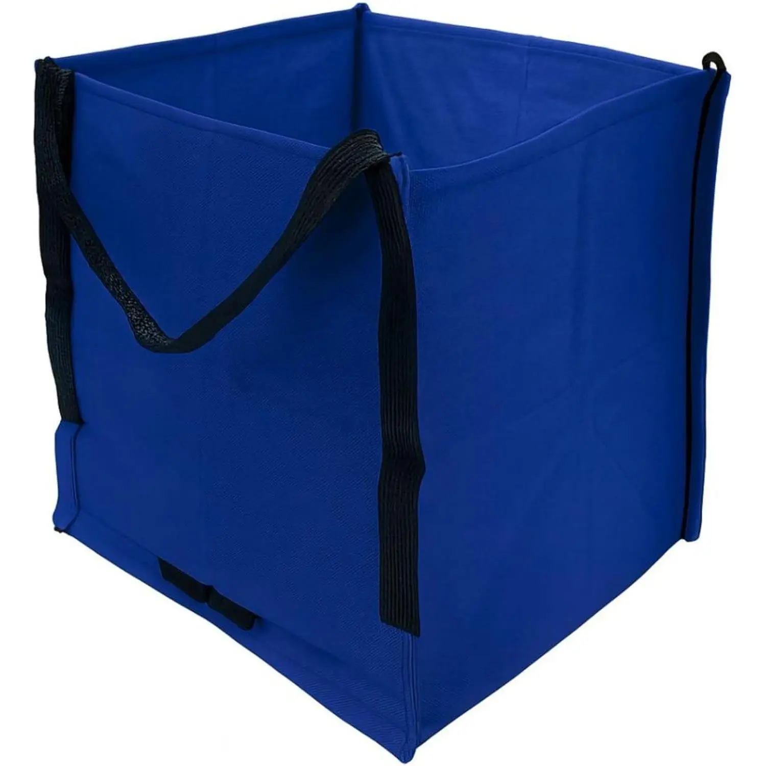 Heavy Duty Storage Tote Bag 22-Gallon Rugged Woven Polypropylene Moving Bag, Reusable Self-Standing Design, Holds up to 500 Pounds, Single, Blue