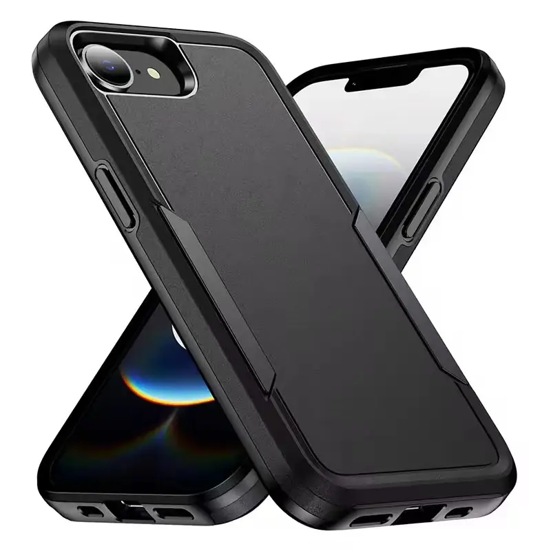 Heavy-Duty Anti-Drop Protective Shell Cover Phone Case Compatible with Iphone 17e 16e SE 2020 SE 2022 8  7 Cover