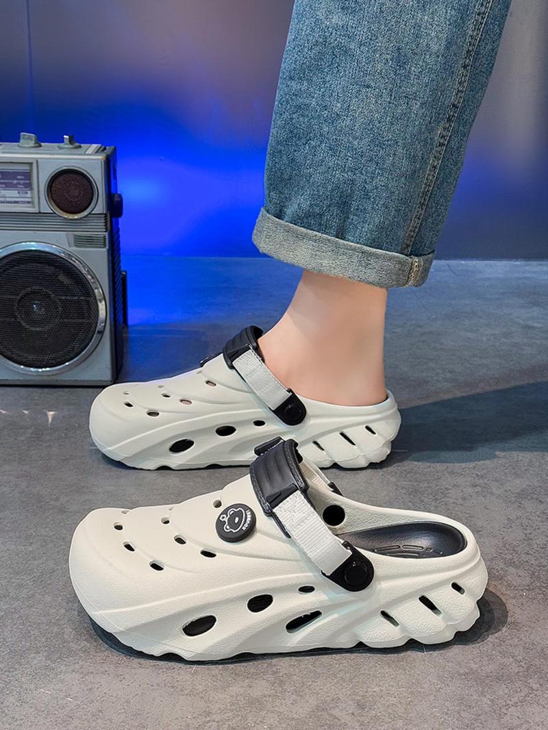 Unisex Classic Comfortable EVA Clogs, Casual Soft Cushion Breathable Hole Shoes for Beach & Daily Wear, Fashionable Shoes for Women & Men, Boy