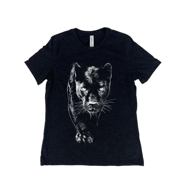 Panther Graphic Tee: Womens Triblend Screenprint Shirt |   Soft Heavyweight Graphic Tee,Unisex T shirt Daily Holiday Shirts