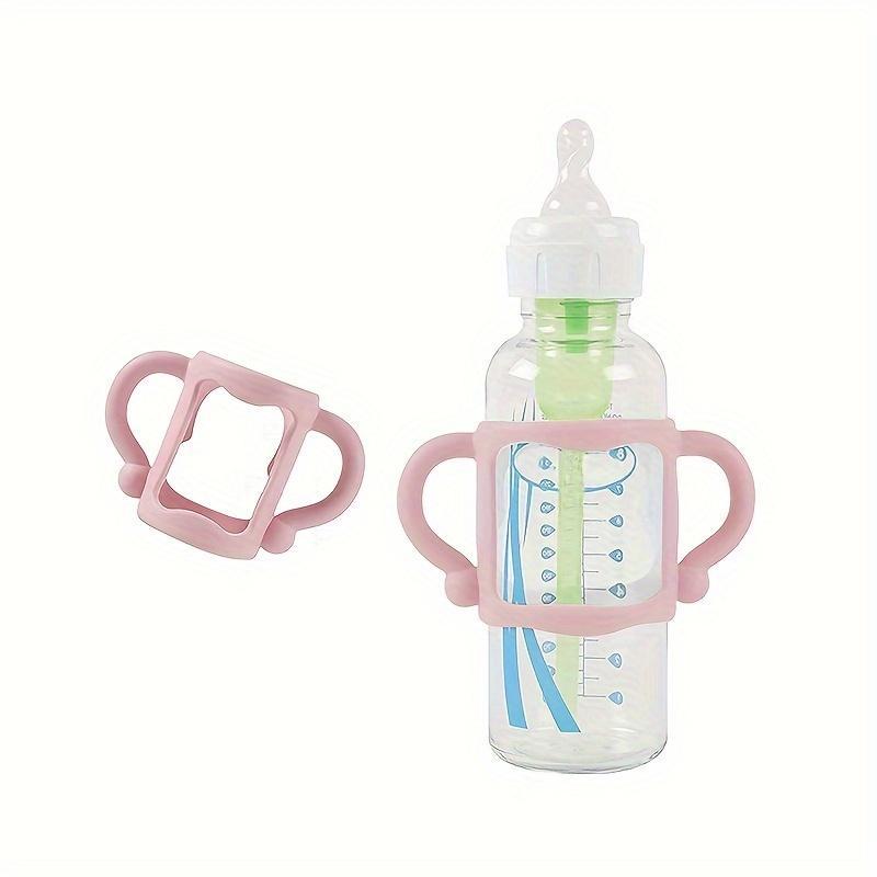 1pcs/2pcs Baby Bottle Handles and Silicone Sleeves, Multi-Functional Design for Easy Grip, Ideal for Confident Infant Newborn Baby Feeding