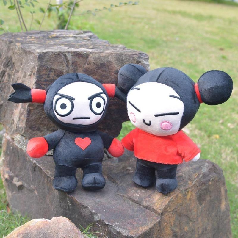 Pucca & Garu Couple Plush Set Viral Cartoon Character Soft Stuffed Dolls Unique Gift for Fans & Couples