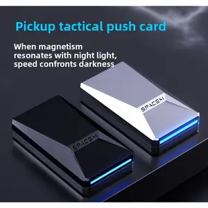 Yijue Cyber-Pickup Magnetic Fingertip Segment Push Card Alloy Stress Relief Toy Mechanical Time-Space Luminous Decompression Gadget
