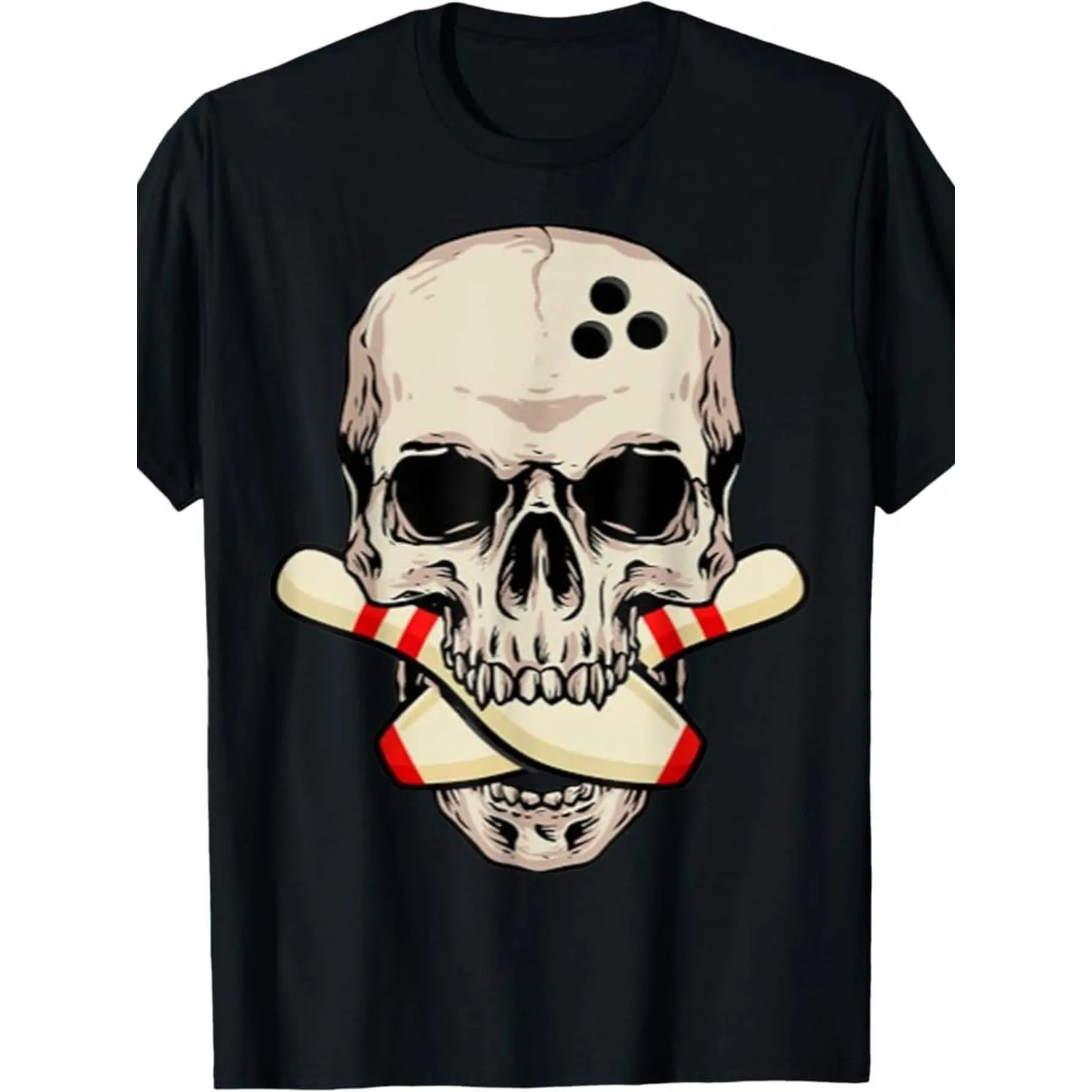 Men's Vintage Bowling Alley Bowling & Strike Graphic T-Shirt - Short Sleeve Round Neck Casual Sportswear Suitable for Bowling Nights, Parties, Casual Attire - Machine Washable Bowling Themed Apparel