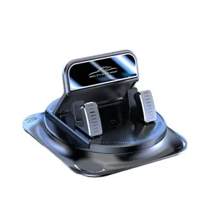 2025 Upgraded Car Phone Dashboard Mount Holder, 360° Anti-Shake Hands-Free Stand with Non-Slip No-Residue Gel Pads, Peel-Stick Heat-Resistant GPS Holder for Secure Hold, Universal Fit for Smartphones, Commuter Essential