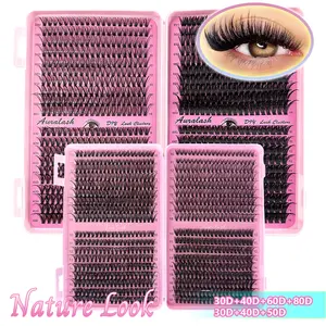 800/720PCSCluster Lash Book | Natural lightweight & fluffy cluster lashes. Multiple sizes available: 30D40D50D、30D40D60D80D、Easy to pick up, apply in just 3 seconds! Beginner-friendly, reusable & all-day comfy. Perfect for daily makeup & party looks.
