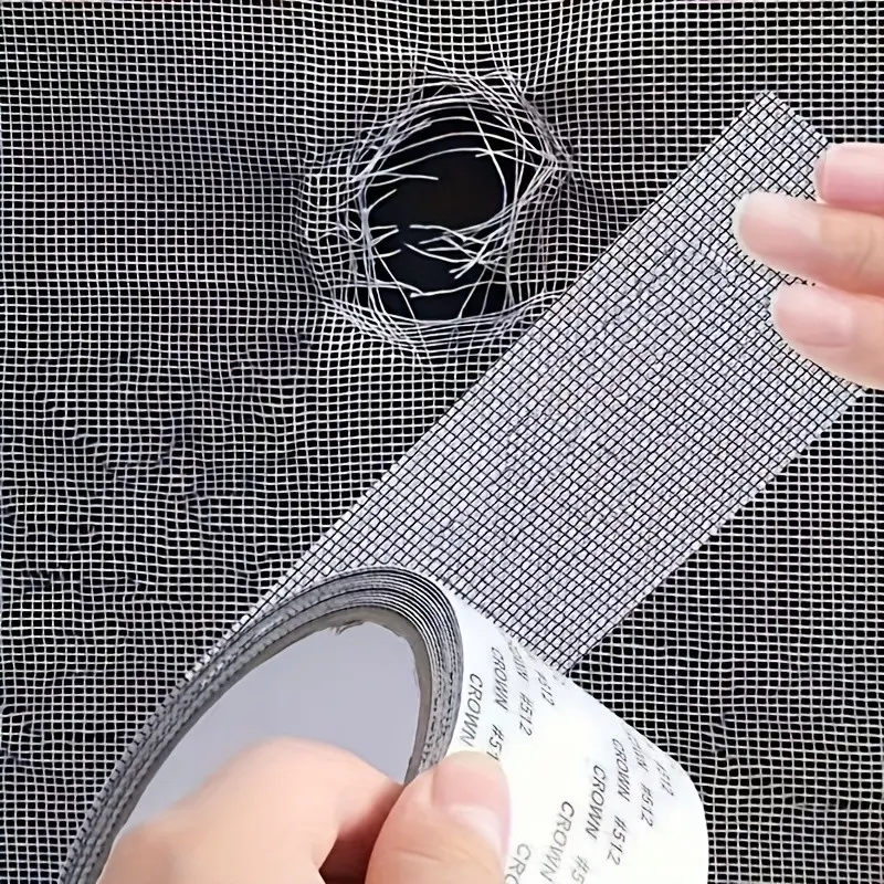 118.11-Inch Mosquito Net Repair Tape, Self-Adhesive Waterproof Mesh Patch, Easy Cut and Repair, Suitable for Door and Window Screens