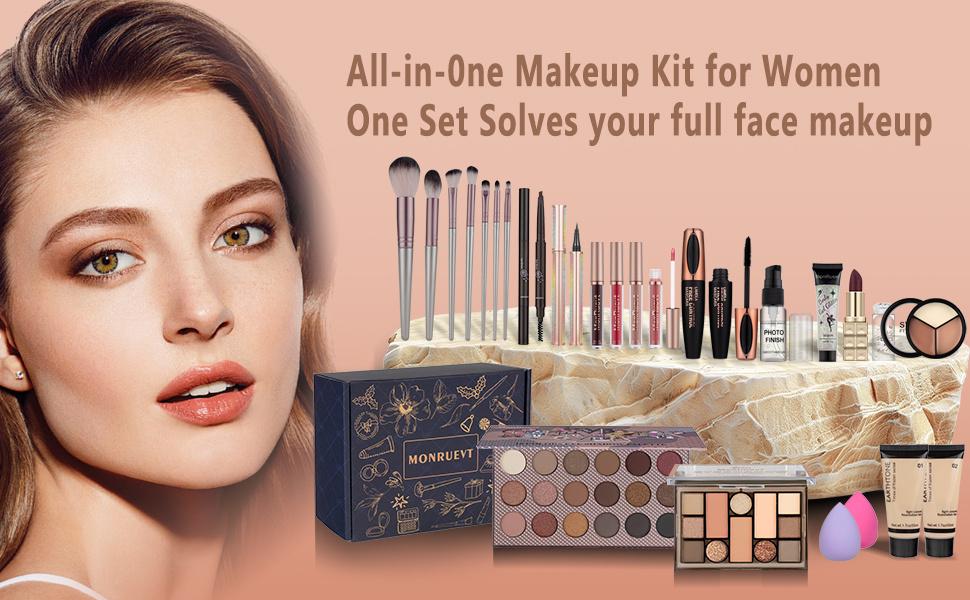 Makeup Kits for Teens Makeup Kit for Women Teenager Full Kit Makeup Set Gift for Teen Girls Eyeshadow Palette Foundation Concealer Makeup Set for Girls